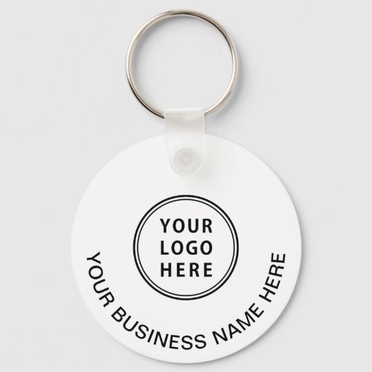 Porte-clés Logo moderne QR Code Promo (Recto)