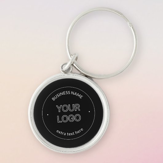 Porte-clés Logo modifiable Remplacement et nom de l'entrepris