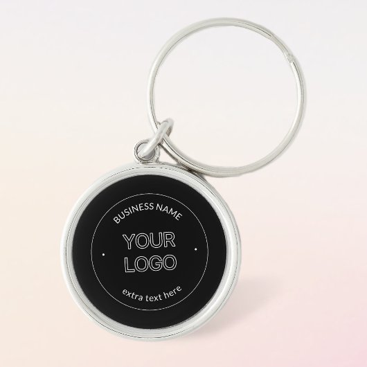 Porte-clés Logo modifiable Remplacement et nom de l'entrepris