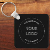 Porte-clés Logo modifiable Remplacement et nom de l'entrepris (Recto)