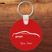 Porte-clés Logo Nissan 350Z de pinceau blanc (Recto)