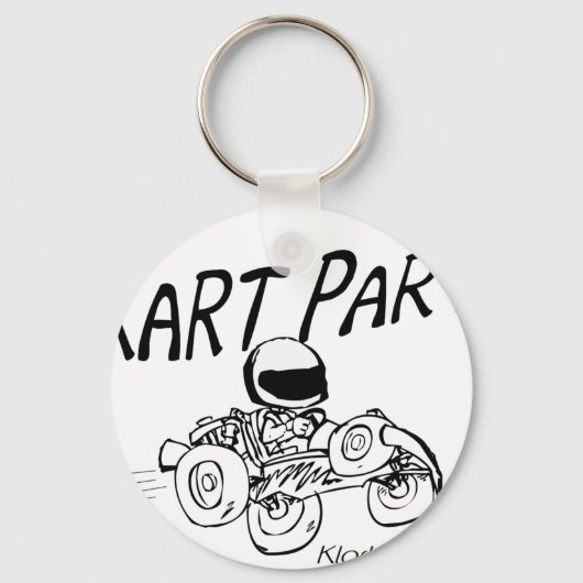 Porte-clés Logo noir Kart Party (Recto)
