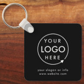 Porte-clés Logo noir | Promotional Minimum (Recto)