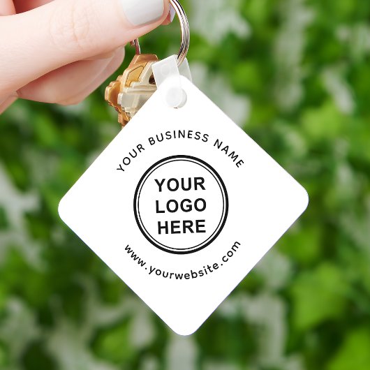 Porte-clés Logo | Nom de l'entreprise | Site Web | Promotionn