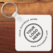 Porte-clés Logo | Nom de l'entreprise | Site Web | Promotionn (Recto)
