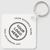 Porte-clés Logo | Nom de l'entreprise | Site Web | Promotionn (Dos)