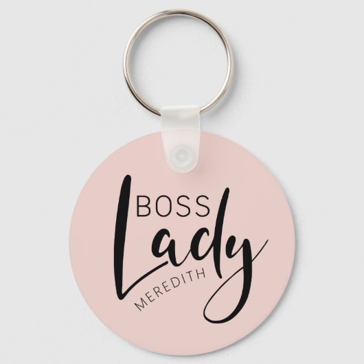 Porte-clés Logo Personnalisé Boss Lady Rose (Recto)