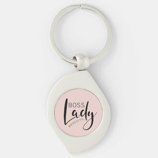 Porte-clés Logo Personnalisé Boss Lady Rose (Devant)