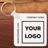 Porte-clés Logo personnalisé et échange de texte (Recto)