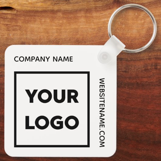 Porte-clés Logo personnalisé et échange de texte (Verso)