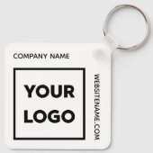 Porte-clés Logo personnalisé et échange de texte (Dos)