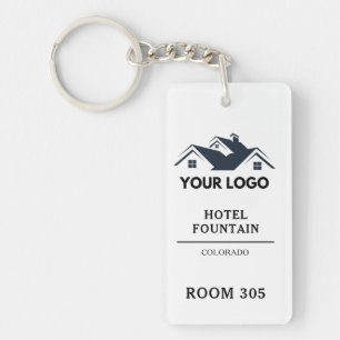Porte-clés Logo personnalisé floral Hôtel ou Motel