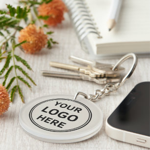 Porte-clés Logo personnalisé Moderne Entreprise Neutre