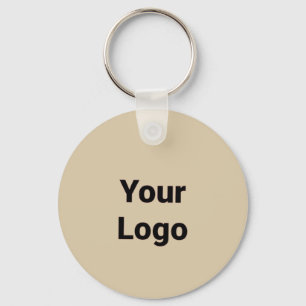Porte-clés Logo personnalisé simple et élégant ici société g