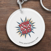 Porte-clés Logo personnalisé, Texte personnalisé,