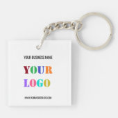 Porte-clés Logo personnalisé Texte Promotion professionnelle  (Dos)