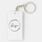 Porte-clés Logo professionnel du code QR promotionnel (Dos)