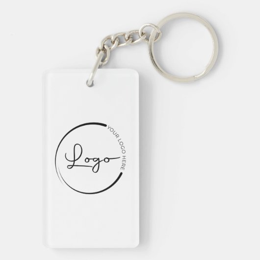 Porte-clés Logo professionnel du code QR promotionnel (Dos)