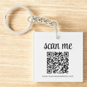 Porte-clés Logo professionnel du code QR promotionnel