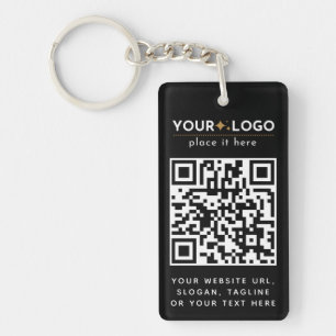Porte-clés Logo professionnel personnalisé simple Code QR