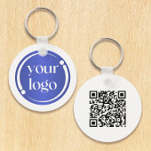 Porte-clés Logo professionnel simple et moderne et code QR