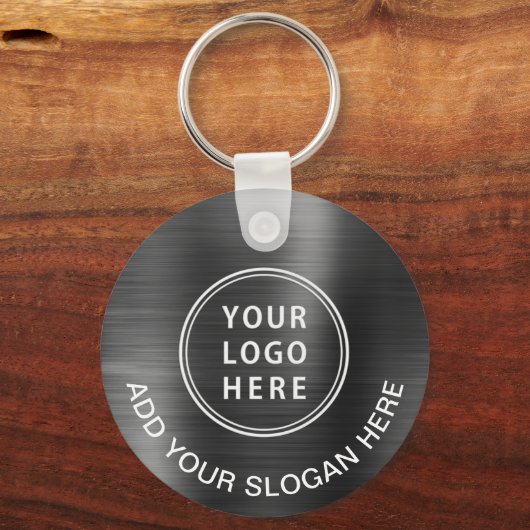 Porte-clés Logo promotionnel QR Code gris argent (Verso)