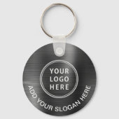 Porte-clés Logo promotionnel QR Code gris argent (Verso)