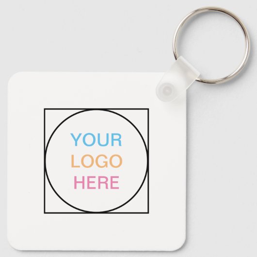 Porte-clés Logo QR Code Porte - clé promotionnel (Dos)