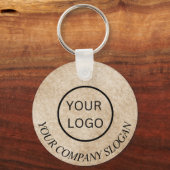 Porte-clés Logo QR Code promotionnel Gold Parties scintillant (Verso)