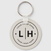 Porte-clés Logo QR personnalisé moderne (Recto)