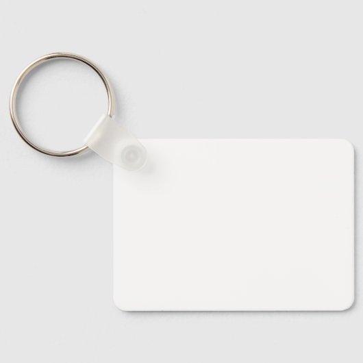 Porte-clés Logo rectangulaire moderne noir et blanc (Verso)