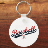 Porte-clés Logo rétro de baseball Mascot (Recto)