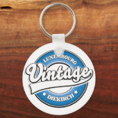 Porte-clés logo rétro Diekirch Luxembourg  (Recto)
