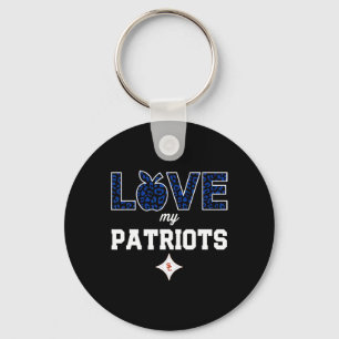Porte-clés Logo Sandy Creek Patriots Love My Team Hs
