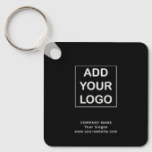 Porte-clés Logo simple personnalisé de l'entreprise (Recto)