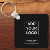 Porte-clés Logo simple personnalisé de l'entreprise (Recto)