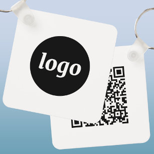 Porte-clés Logo simple QR Code Entreprise