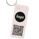 Porte-clés Logo simple QR Code Entreprise