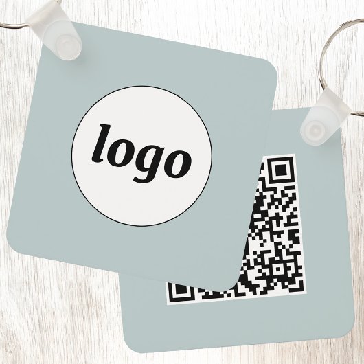 Porte-clés Logo simple QR Code Entreprise