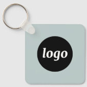Porte-clés Logo simple QR Code Entreprise (Recto)
