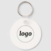 Porte-clés Logo simple QR Code Entreprise Promotionnel (Recto)