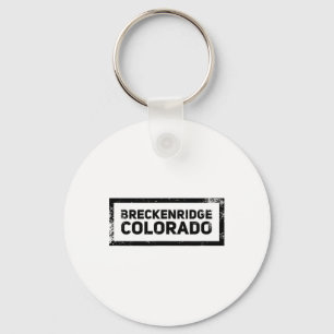 Porte-clés Logo ski de montagne vintage Breckenridge Colorado