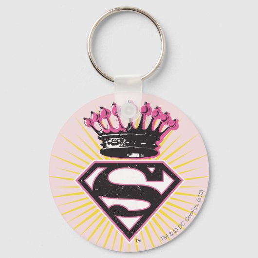 Porte-clés Logo Supergirl avec Couronne (Recto)