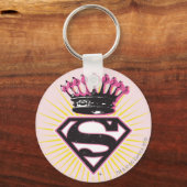 Porte-clés Logo Supergirl avec Couronne (Recto)