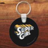 Porte-clés Logo Supergirl Silver et Orange (Recto)