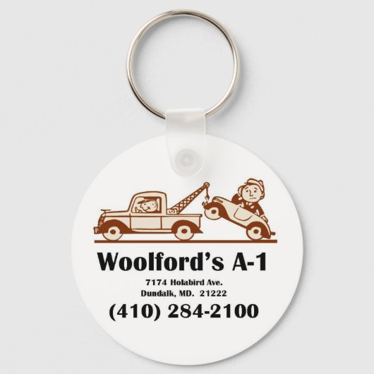 Porte-clés logo t-shirt avec adresse (Recto)