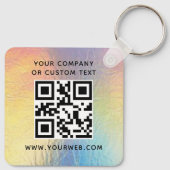 Porte-clés Logo, texte du code QR (Dos)