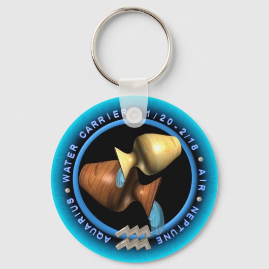 Porte-clés Logo Valxart Aquarius zodiac (Recto)