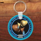 Porte-clés Logo Valxart Aquarius zodiac (Recto)