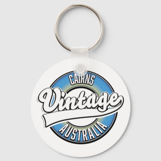 Porte-clés Logo vintage de Cairns Australie. (Recto)